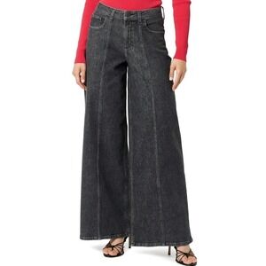NWT Women's The Drop Frida Relaxed Fit Jeans Wide Leg Stretch Raded Carbon Sz 27